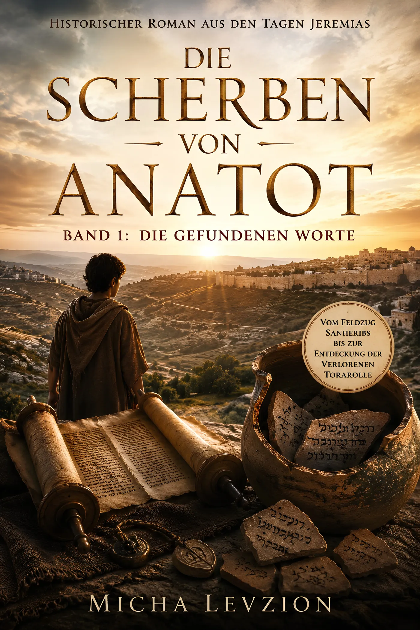 Umschlag: Die Scherben von Anatot, Band 1, Die gefundenen Worte, von Micha Levzion