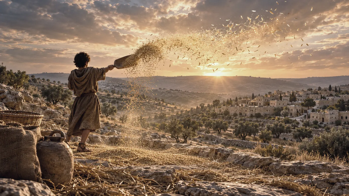 On the threshing floor of Anathoth, summer 701. Reconstruction.